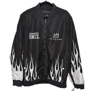 NWT Members Only Jean-Michael Basquiat Men’s Mona Lisa Aviator Windbreaker Large